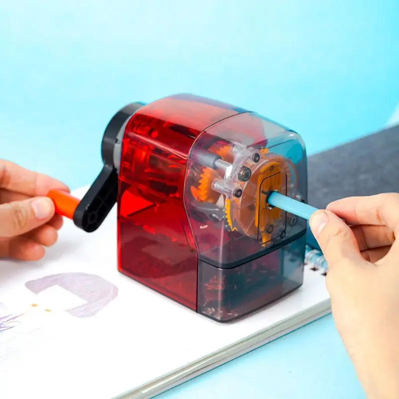 Креативная прозрачная точилка для карандашей механическая ручная сгибание канцелярские принадлежности Школьные офисные принадлежности студенческий подарок
