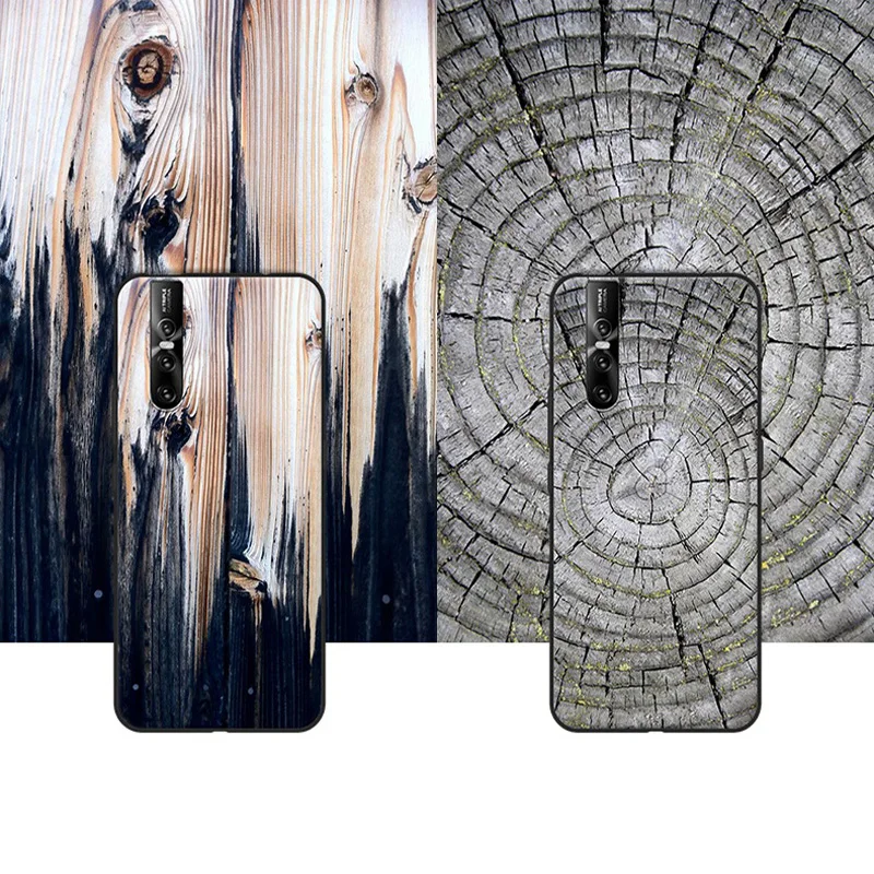 For Vivo V15 Pro Case Wood Stone pattern style Full Protect Cover For Vivo V15Pro phone Cases VivoV15Pro shell V 15 pro coque