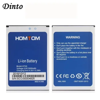 

Dinto 1PC 100% New 3500mAh High Capacity HOMTOM HT20 Battery Replacement Backup Batteries for HOMTOM HT20 Pro