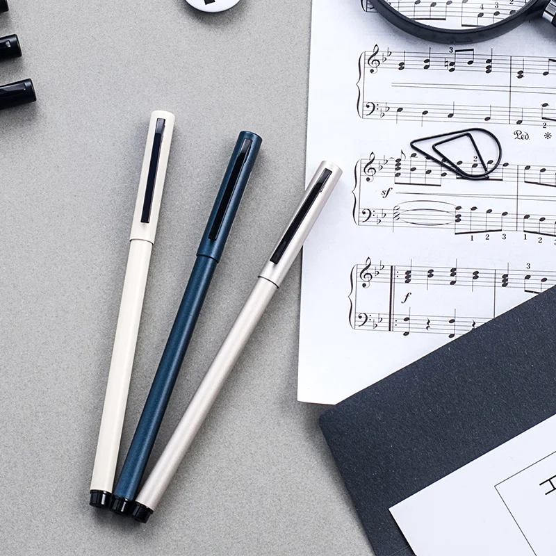 

1PCS AIHAO 49920 Gel Pen Black 0.5mm Metal Pens Simple Business Signing Pen