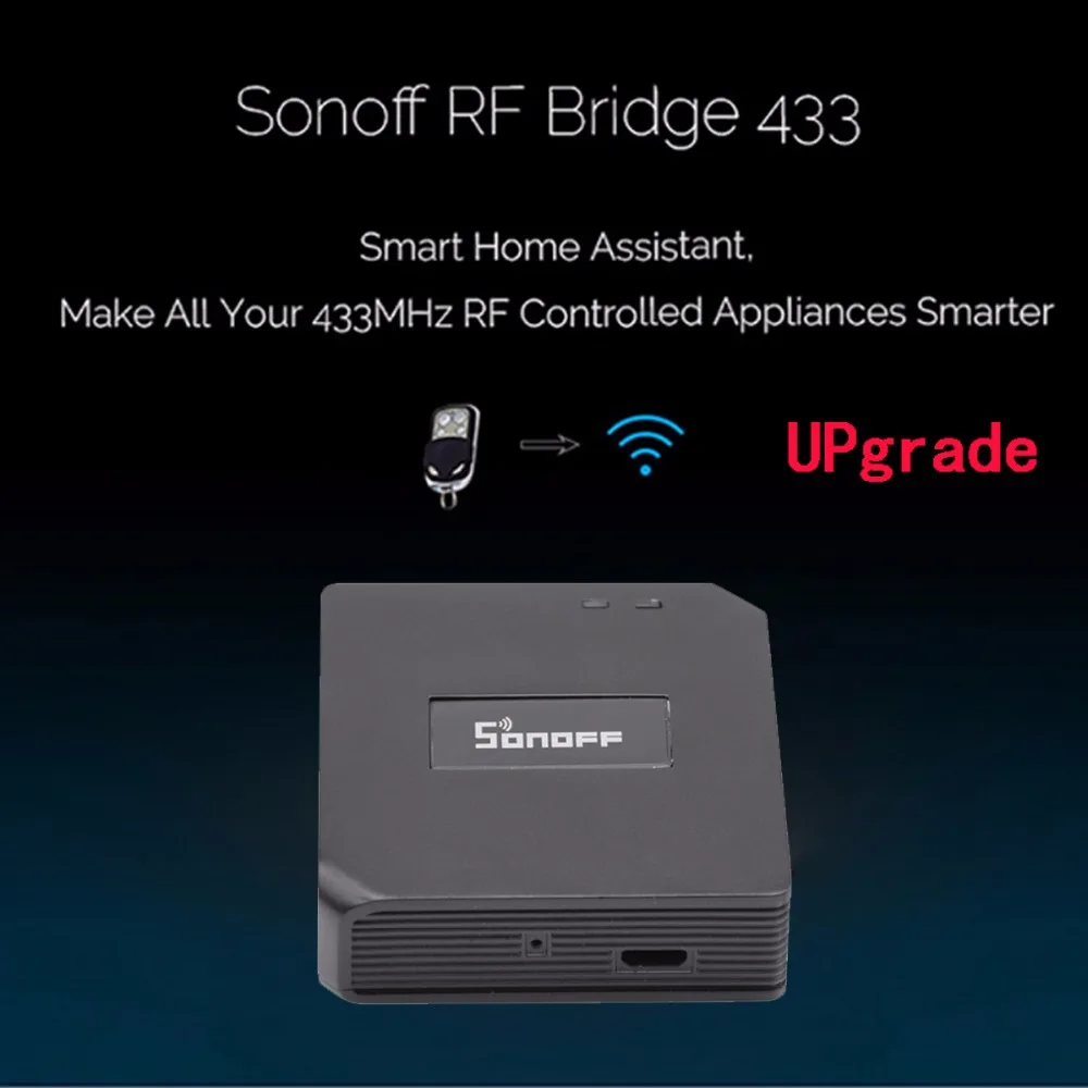 Обновление Sonoff RF мост WiFi 433 МГц Замена умный дом автоматизация универсальный переключатель Интеллектуальный Domotica RF контроллер