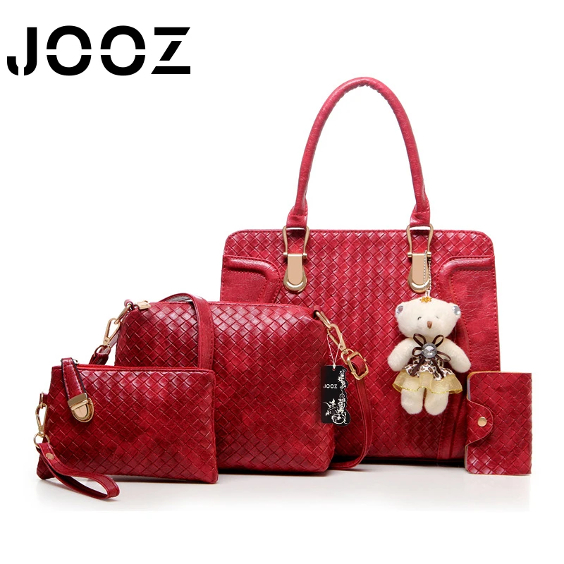 

JOOZ Brand Fashion Luxury Knitting Striped Women Handbags Female Messenger Bag Lady Crossbody Bags Coin Purse Day Clutch Wallet