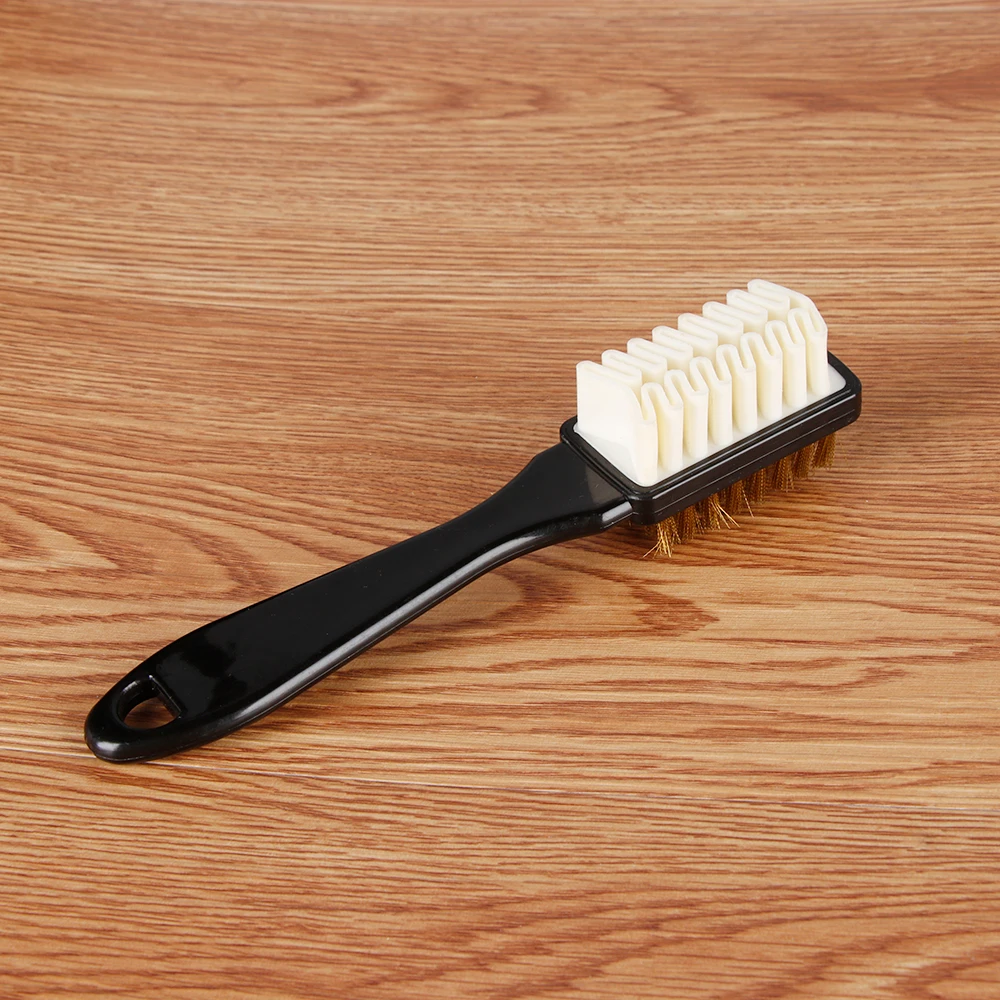 2-Sided Cleaning Brush Rubber Eraser Set Fit for Suede Nubuck Shoes Stain Dust Shoes Brush Steel Plastic Rubber Boot Cleaner 2