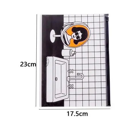 Прозрачный чехол для карандашей A5, простая сумка на молнии из ПВХ, держатель для файлов для девочек и мальчиков, 17*23 см