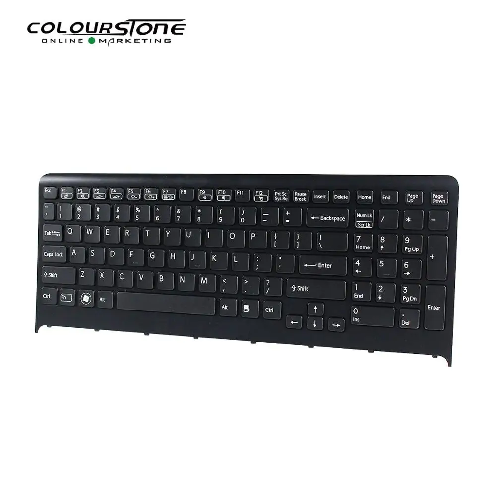  US Keyboard For SONY VAIO VPC F2 VPC-F2 F21 F22 F23 Series Black Layout Laptop Keyboard Part With B