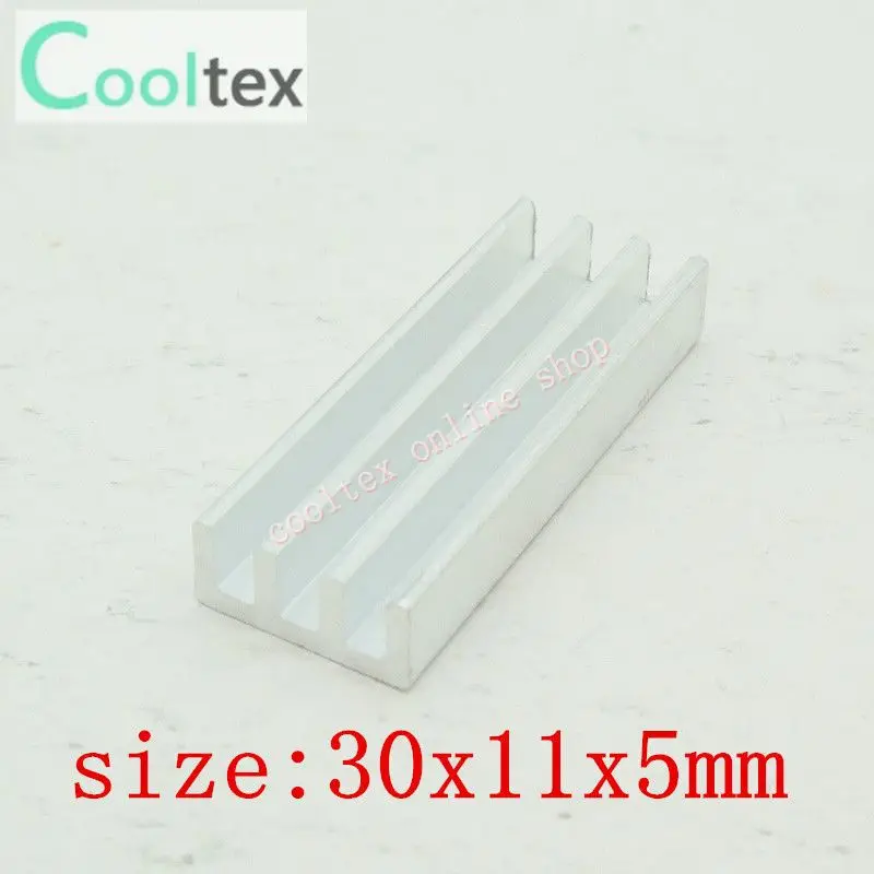 1000pcs 30x11x5mm Aluminum HeatSink radiator Chip CPU GPU VGA RAM LED IC Heat Sink Electronics Computer Transistor | Компьютеры и офис