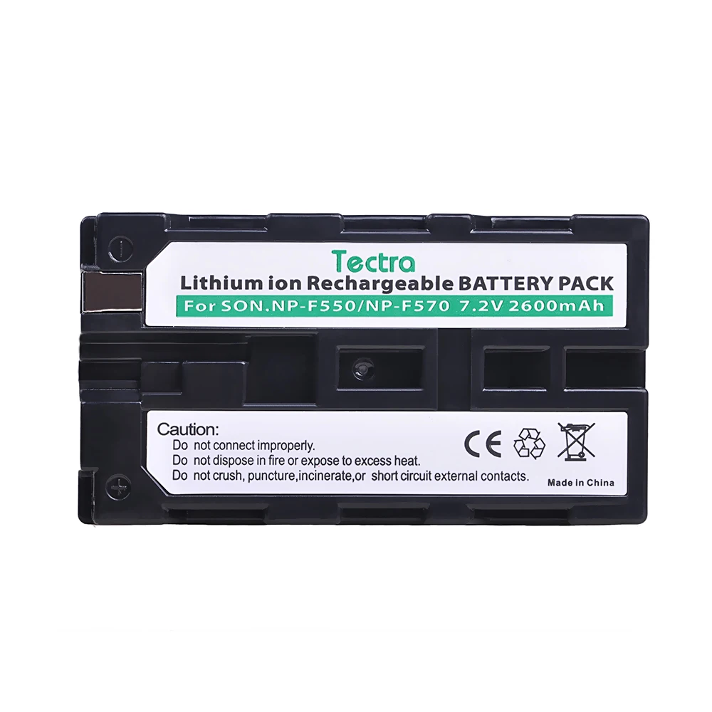 Tectra 2 шт. 2600 мАч NP F550 F570 NPF550 батарея для Sony CCD TR3000 TRV85 DCR VX2000 NPF570 батарея|Цифровые