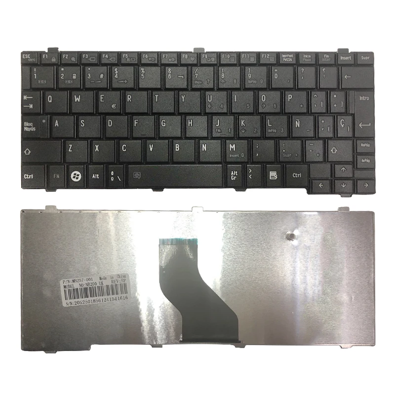 

NB500 SP Laptop Keyboard for TOSHIBA T110 NB200 NB201 NB255 NB250 NB202 NB205 Spanish black Keyboard with free shipping
