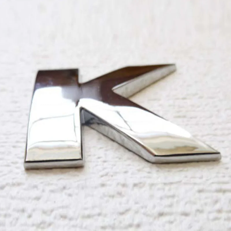 

METAL LETTER/NUMBER SELF-ADHESIVE CAR BADGE HOME EMBLEM STICKER A-Z 1-9 DECOR N1