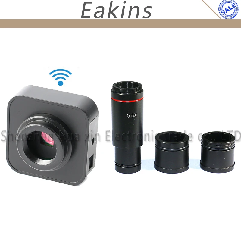 

USB WIFI Electronic Eyepiece Video Microscope Camera 0.5X C-Mount Support IOS Android Phone For Biological Stereo Microscope
