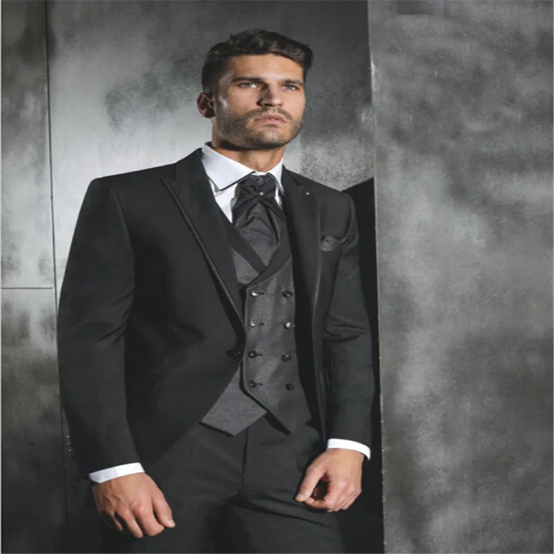 Black Normal Days Men's Work Suit Custom Made blazer masculino slim fit