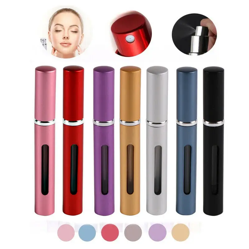 

5ML Refillable Perfume Atomizer Bottle Mini Travel Portable Scent Pump Spray BR