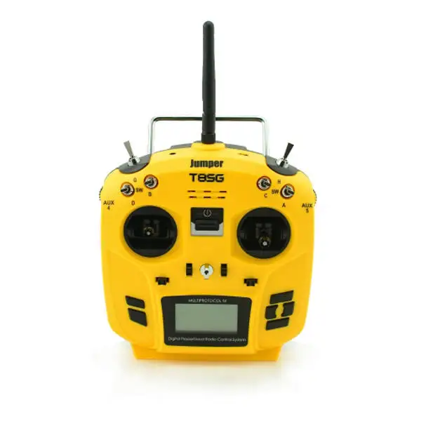 

Jumper T8SG V2 Advanced Multi-Protocol 12CH Compact Transmitter for Flysky Frsky DSM2 Walkera Futaba - (Left Hand Throttle)