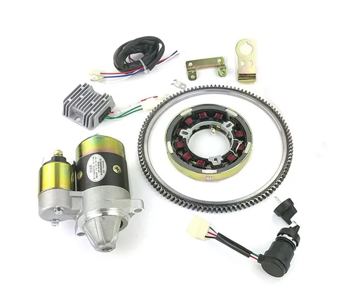 

Electric start modification forward direction for Yanmar L100 10HP diesel 5KW starter motor on off switch flywheel AVR magnetic
