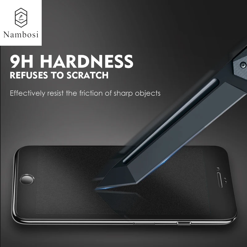 Защитный экран протектор для iPhone 7 8 6 полный экран закаленное стекло для iPhone 8 7 6 plus премиум стекло протектор Nambosi