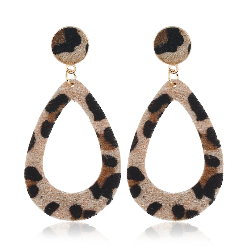 Buy Water drop Leopard Earrings for women Girl leopard