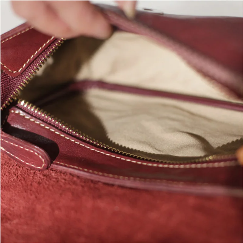 AETOO Simple crossbody bag, female summer bag, Japanese art small fresh leather envelope bag