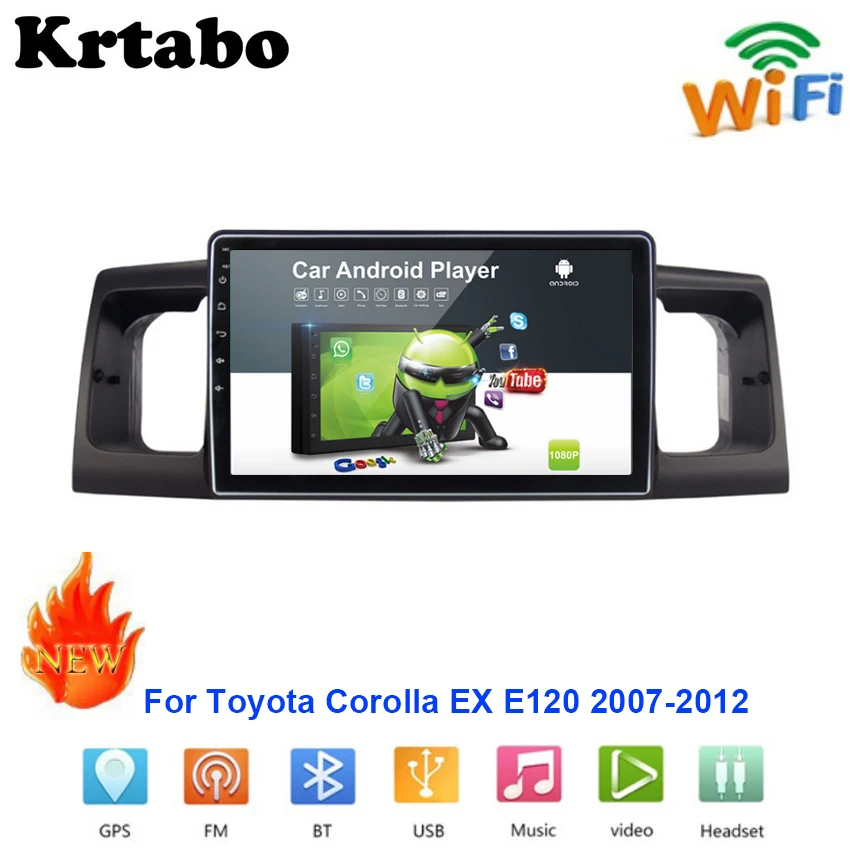Excellent Car radio Android multimedia player For Toyota Corolla EX E120 2007-2012 Car touch screen GPS Navigation Stereo Audio 0 Excellent Car radio Android multimedia player For Toyota Corolla EX E120 2007-2012 Car touch screen GPS Navigation Stereo Audio 0