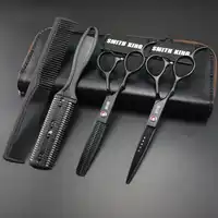 6 インチ左利きプロのヘアドレッシングはさみカット + 間伐はさみ + キット + 櫛 + Thinningcomb スーパー貴重なセット!