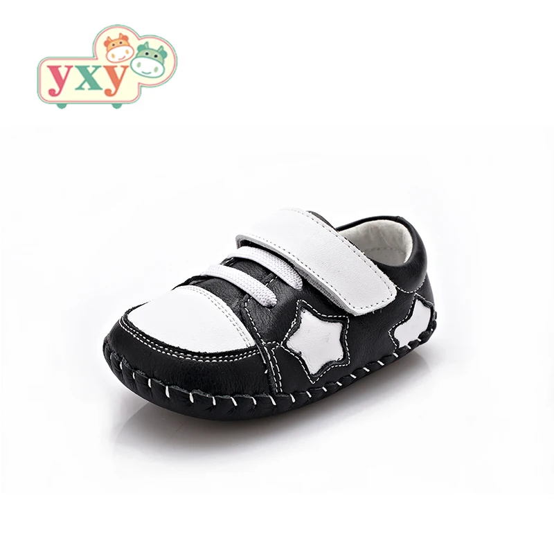 

YXY 2019 summer genuine leather Comfortable star baby first walkers girls boys toddler hand-made Newborn sport shoes Y-A512