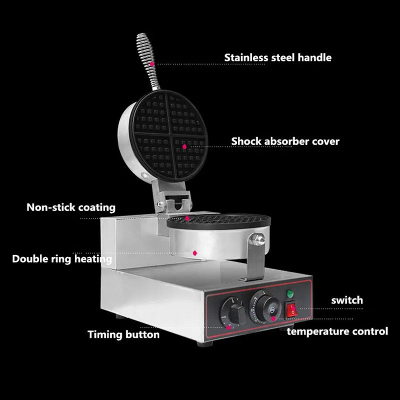 110 V/220 V Бизнес вафельница электрическое оборудование для приготовления маффинов, машина для блинов