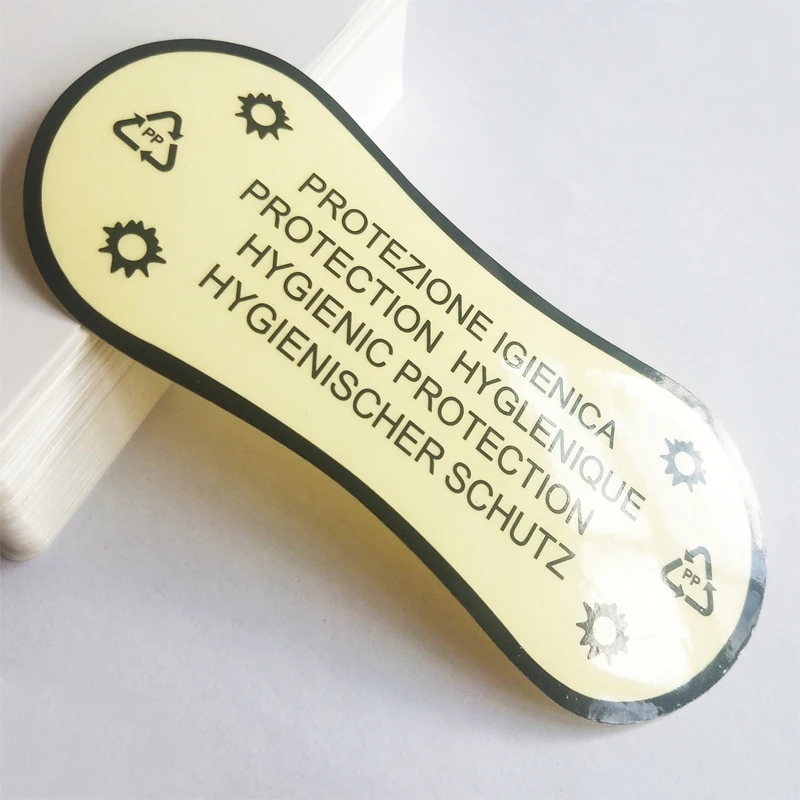 Sloobao five kind underwear hygienic self-adhesive transparent/clear sticker for swimsuit/swimming trunks own design/