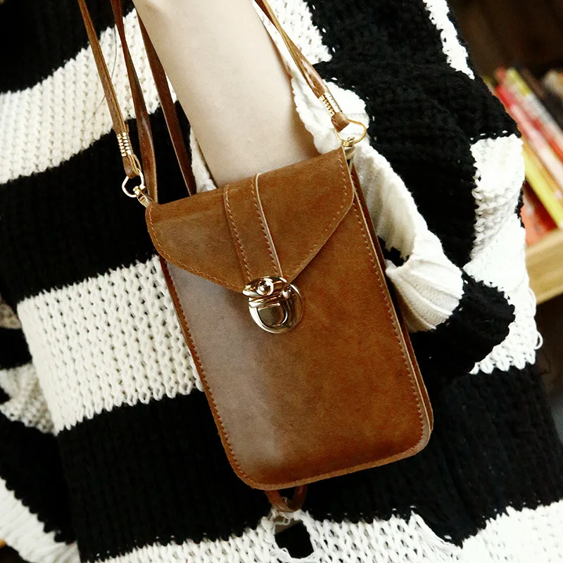 

2019 spring and summer new retro single shoulder square mobile phone 17X11.5CM simple solid color mini fashion Messenger bag