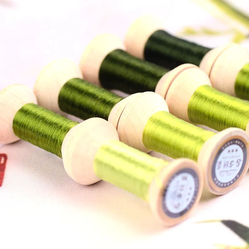 

20m Light Green Suzhou DIY Common Color Silk Line Branch Manual Spiraea Embroidery thread