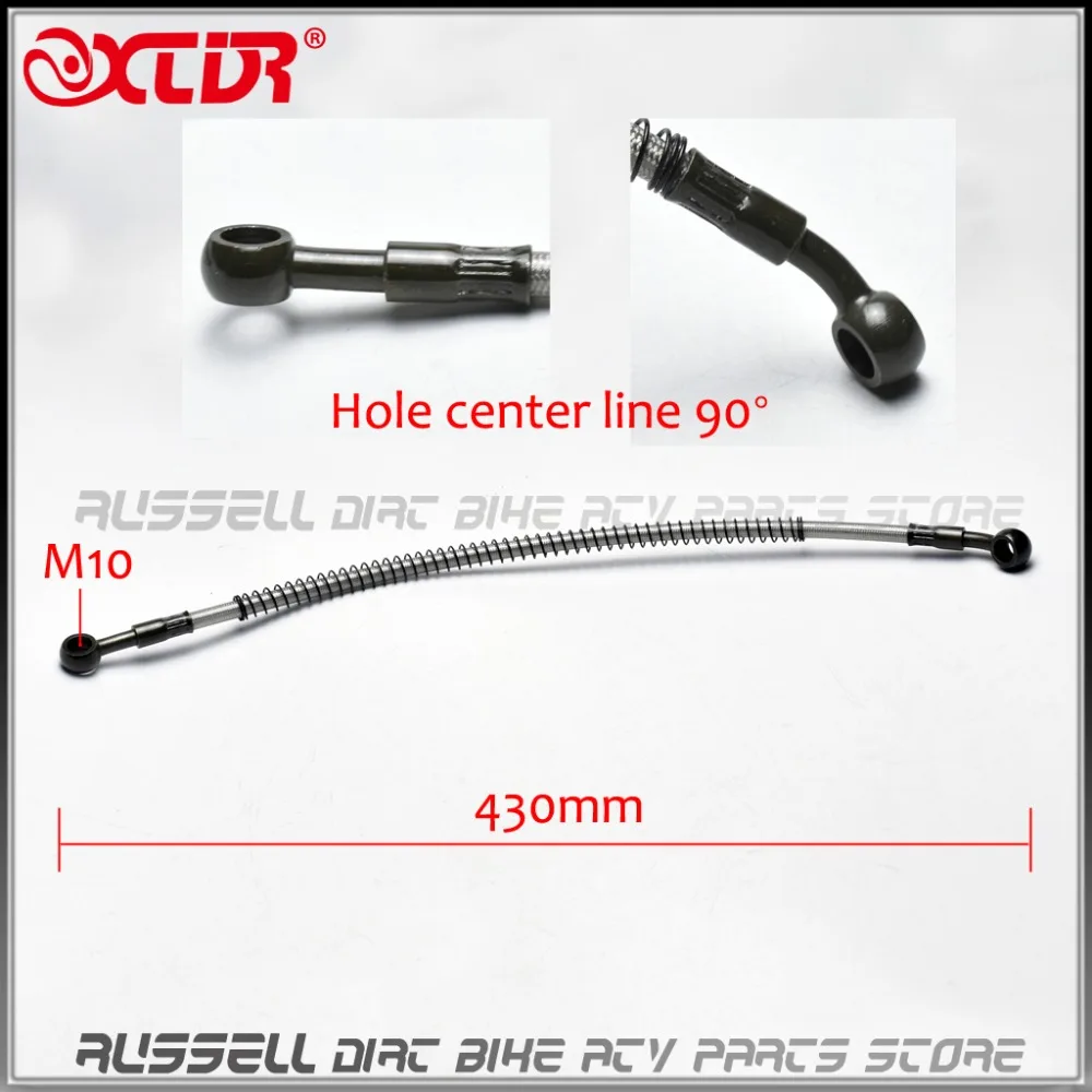 

Dirt Pit bike Radiator COOLING cooler Oil Hose tube Monkey Motorcycle SCOOTER ATV Goped M10 BANJO 430mm