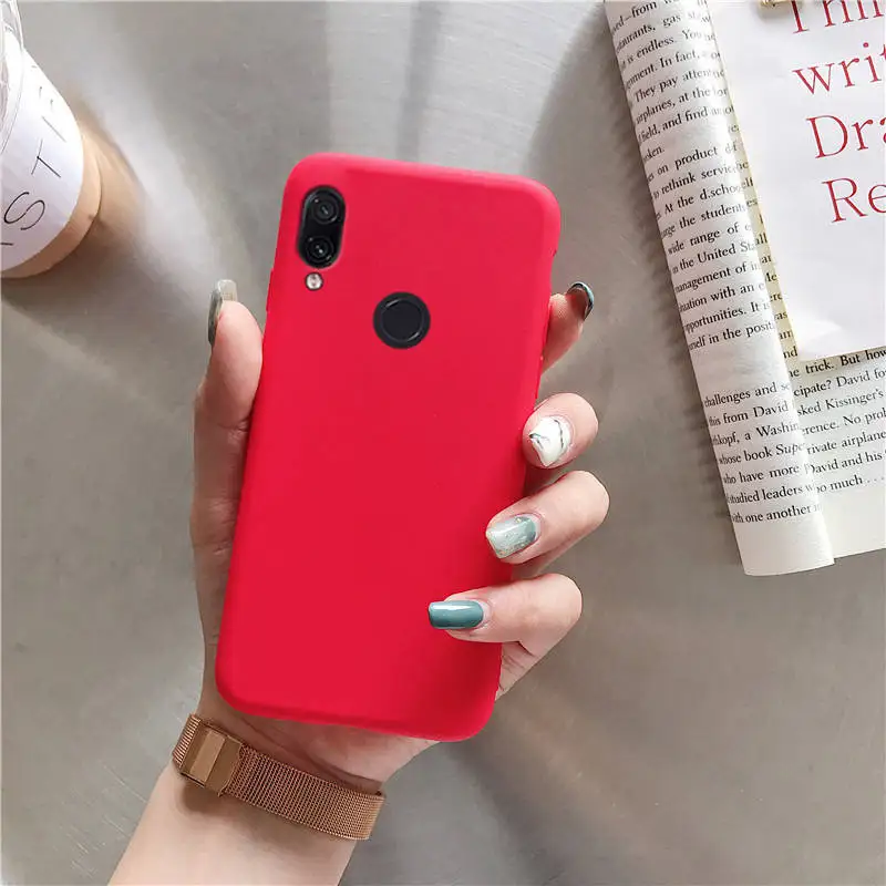 candy color silicone phone case on for samsung galaxy a5 a7 a3 a8 a9 star a50 a9s a8s a6s a6 soft tpu back cover - Цвет: red