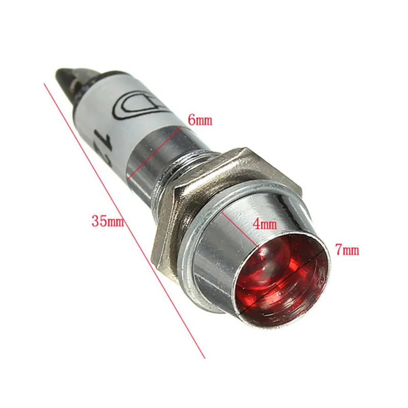 Светодиодный сигнальный светильник для приборной панели 8 мм|car panel led light|panel carblue