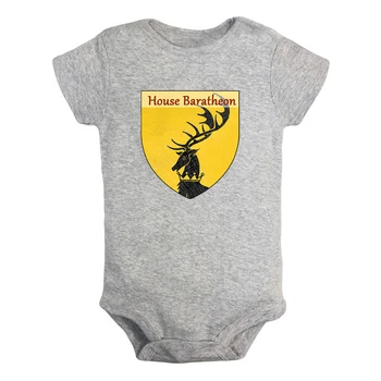 

Bucks Game of Thrones House Baratheon of Storm's End Ours is the Fury Newborn Baby Outfits Jumpsuit Infant Bodysuit Clothes