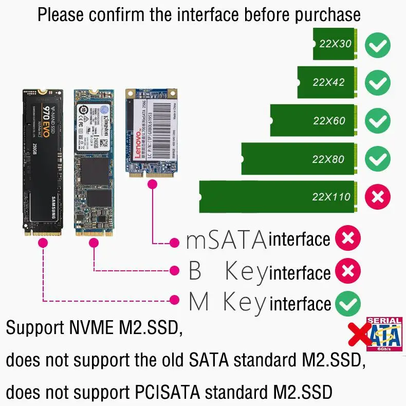 Caja M vil HDD NVME M 2 Carcasa TYPE C 3 1 Funda De Disco Duro Tipo 