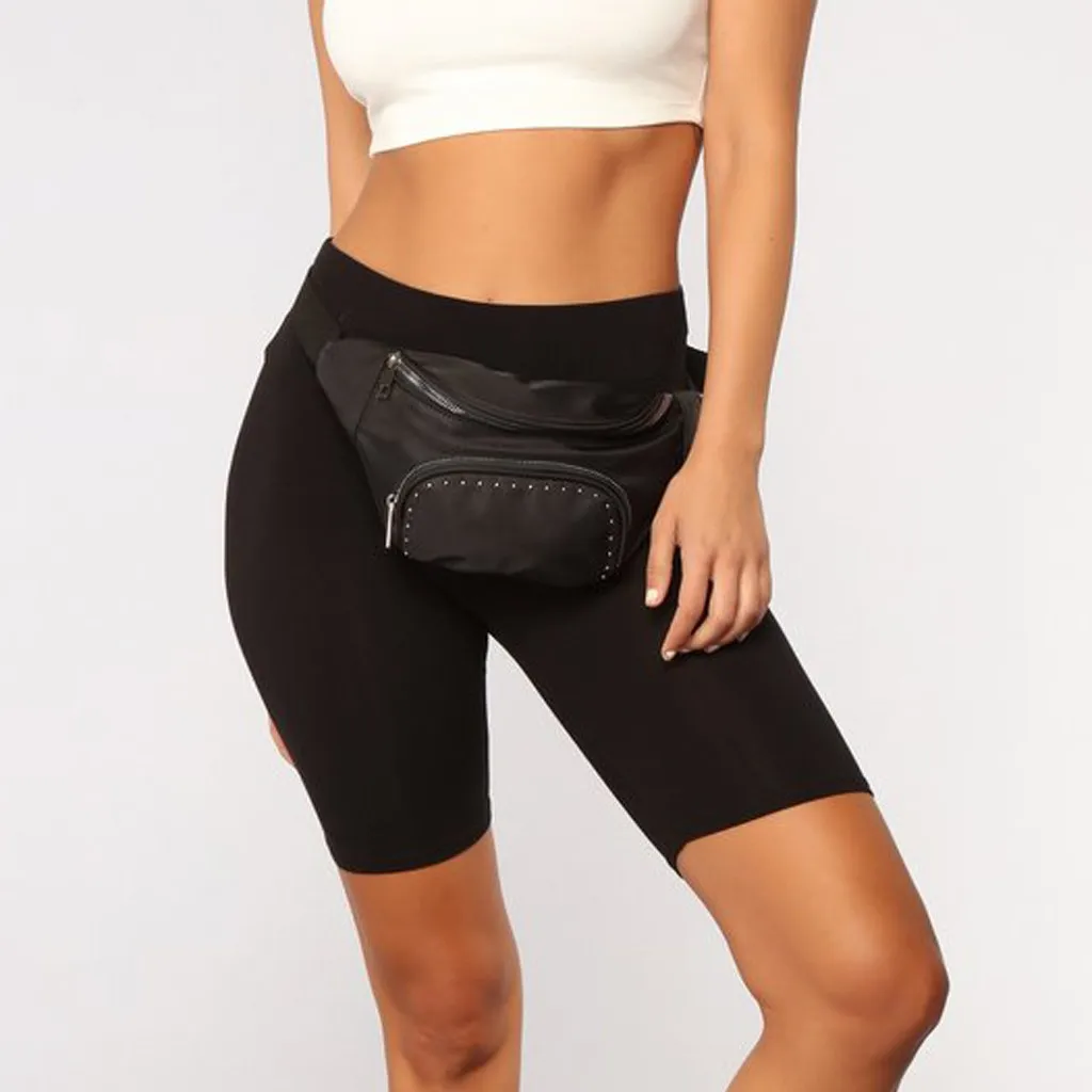 Женские спортивные короткие леггинсы для бега фитнеса с высокой талией, женские шорты для йоги спортзал Леггинсы для йоги с боковым карманом# p2