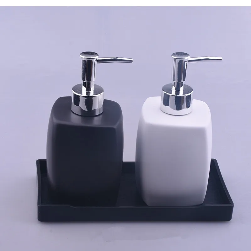 Ceramic empty  bottles are packed pressed  empty bottles  home furnishing Hotel shampoo  shower gel  hand washing liquid conditi