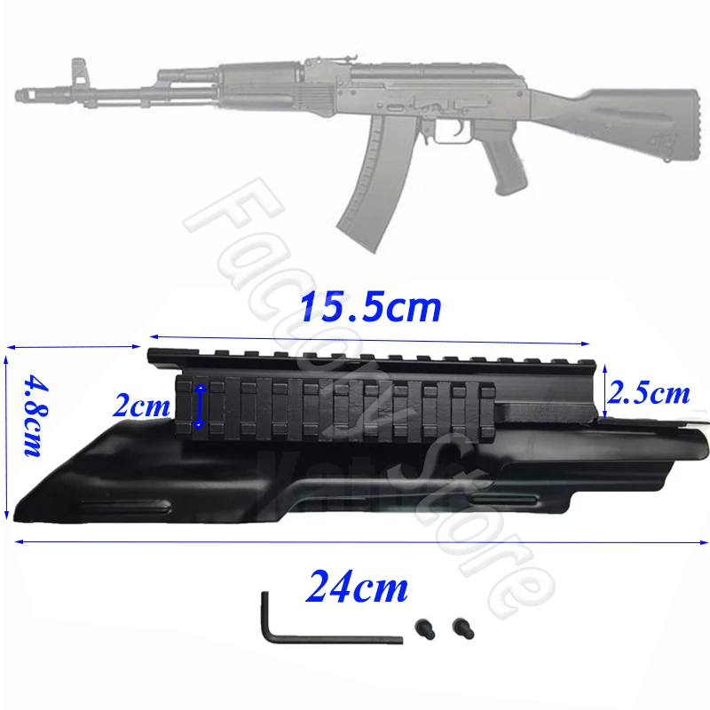 Airsoft AK 47 приемник Weaver Tri-Rail верхняя крышка прицела серии Интегральная Пикатинни Монтажная Система винтовка Охотничьи аксессуары