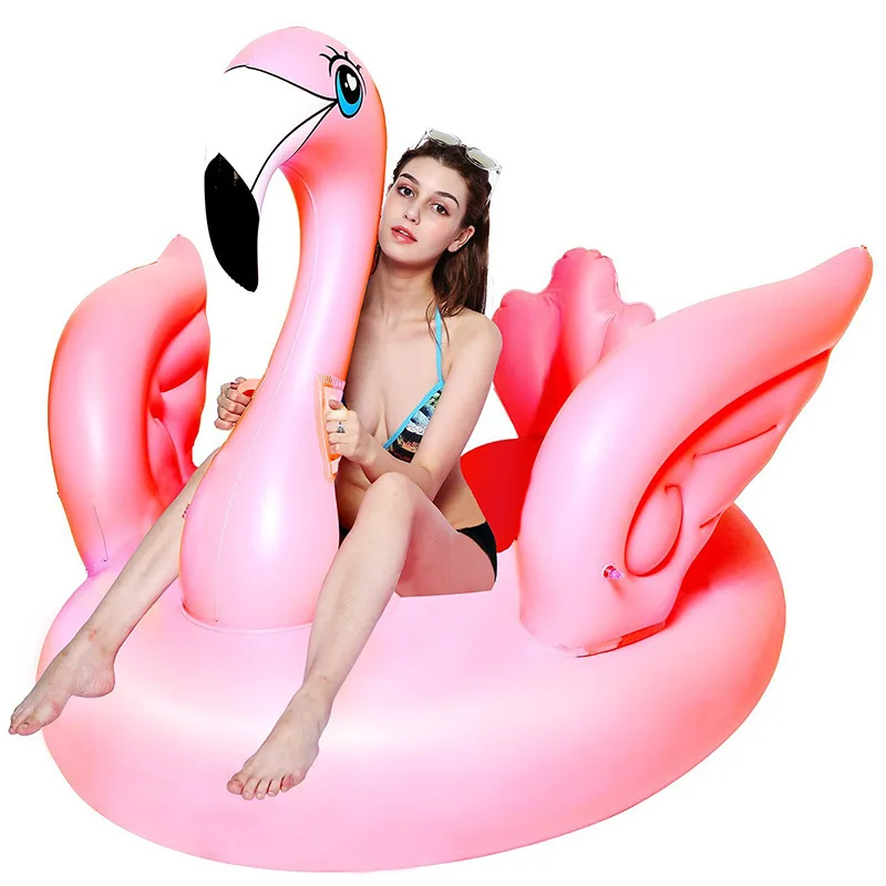 YHSBUY 150 см гигантский надувной фламинго бассейна 2018 новые летние ездить на матрац для взрослых детей воды вечерние игрушки шкафа