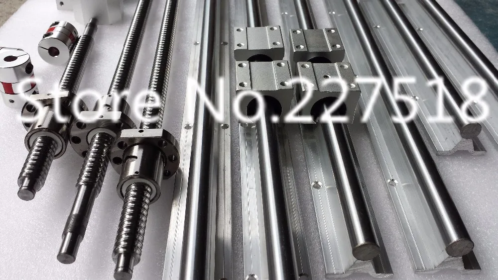 

4sets linear rail SBR20 L1220/864mm +2sets SBR16 rail 450mm+2sets SFU2010-1287mm ball screw+2sets 1610 ball screw L885/407mm