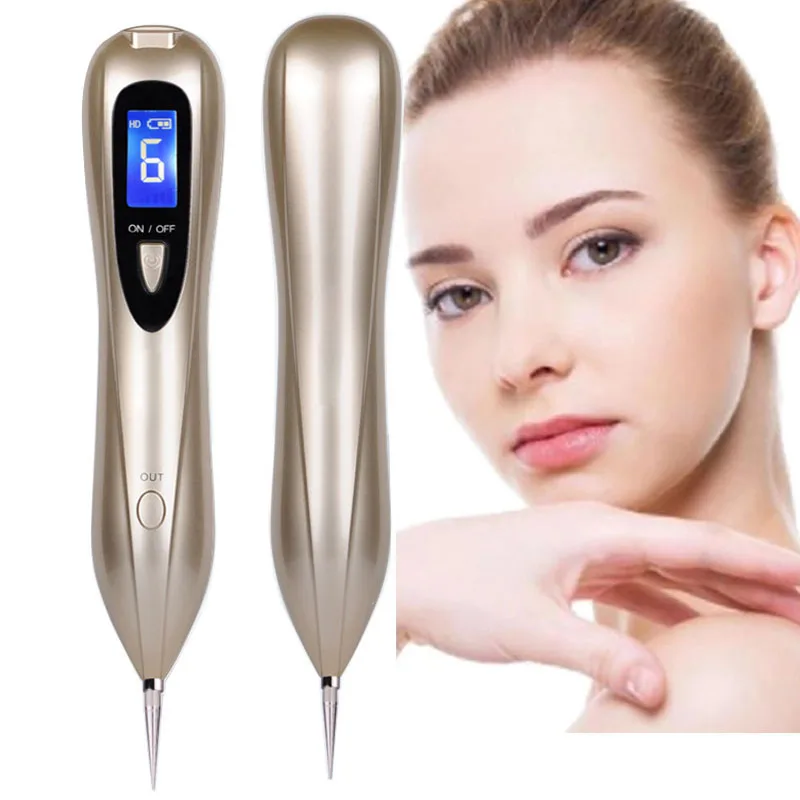 Online Neueste Laser Plasma Stift Maulwurf Entfernung Dark Spot Remover LCD Hautpflege Punkt Stift Haut Warze Tag Tattoo Entfernung Werkzeug schönheit Pflege