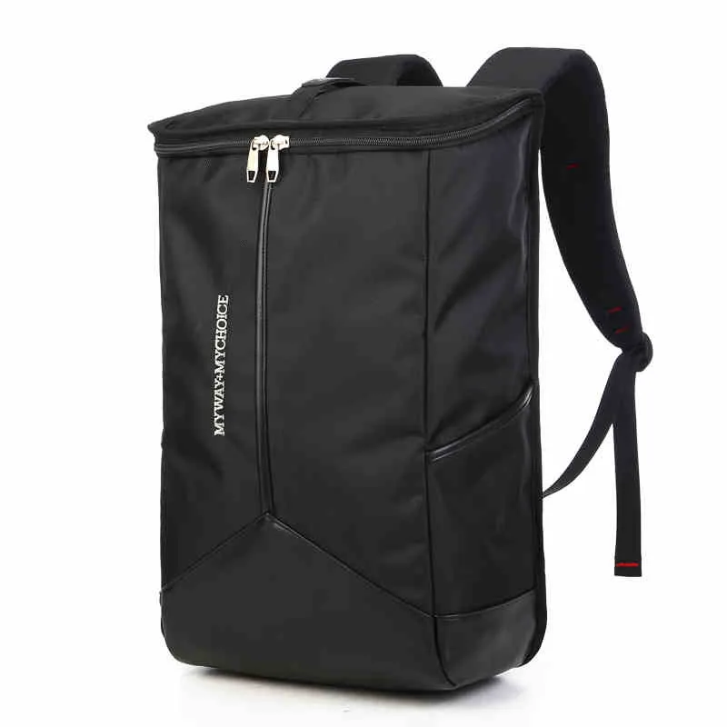 

Men Travel Casual School Laptop Backpack Solid Black Waterproof  Leisure Computer Backpacks Cheap Student Daypack