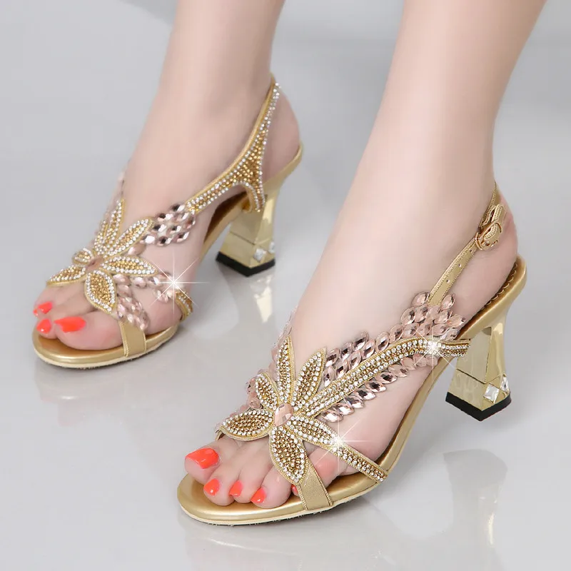 Fashion Brand Women Comfortable High Heels Sandals Elegant Butterfly ...