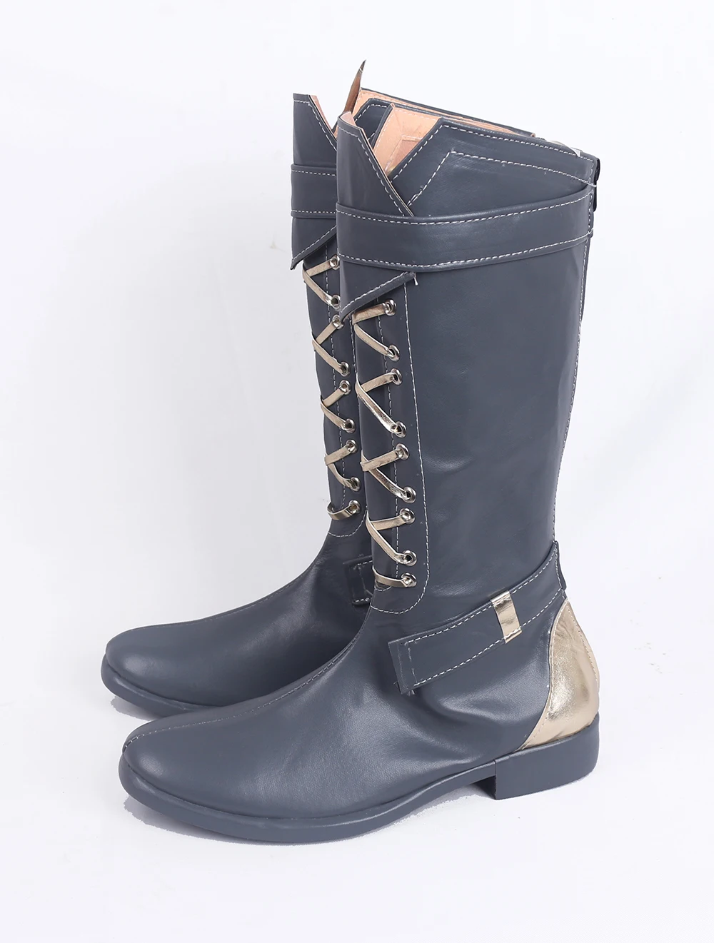 Ashe Elizabeth Caledonia Calamity Grey Cosplay Boots (4)