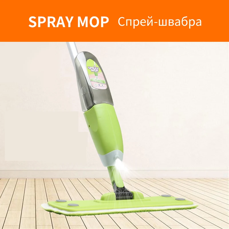 

On Sale Spray Mop Head Combination Wooden Floor Ceramic Tile Automatic Mop Dry Home Cleaning Tools