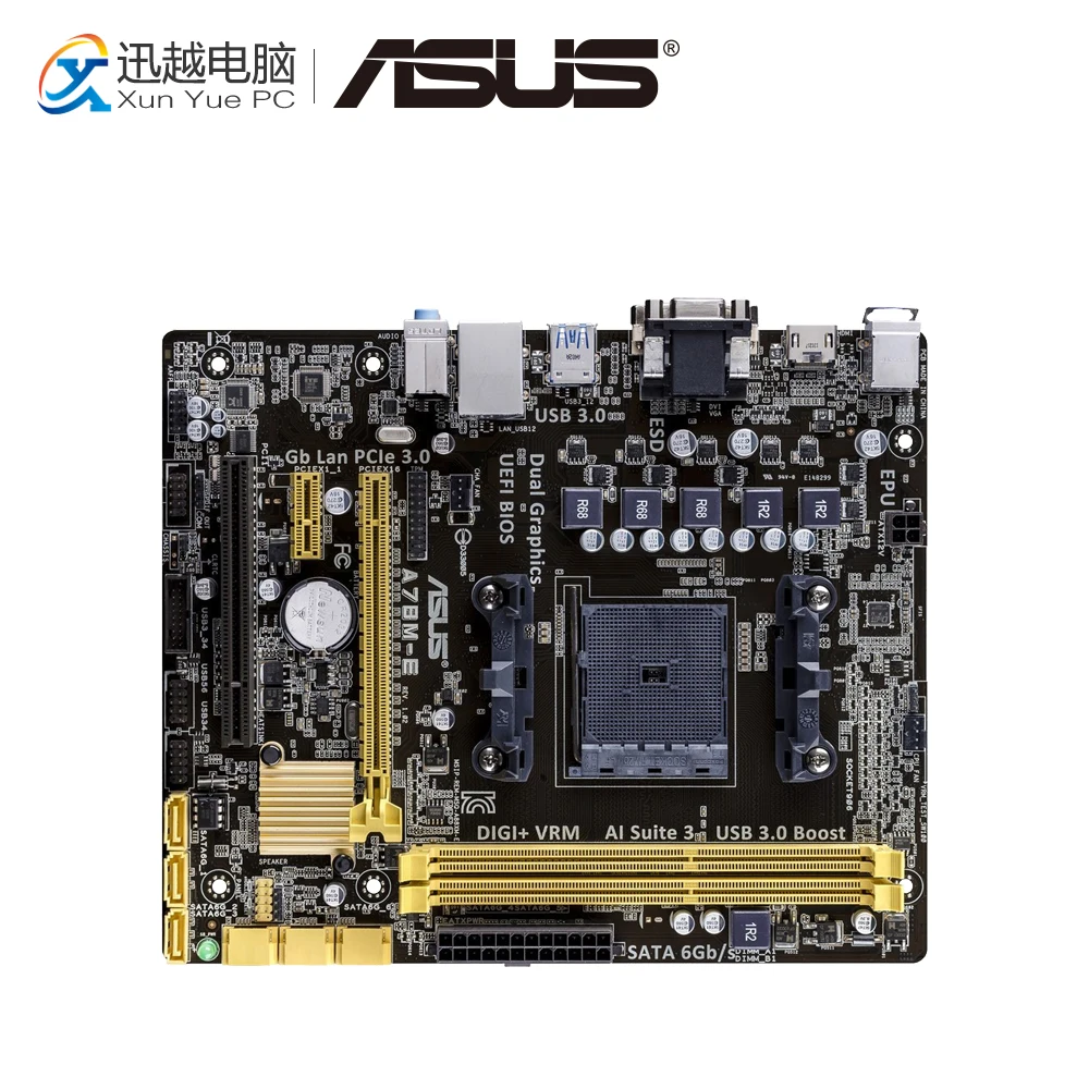 

Asus A78M-E Desktop Motherboard A78 Socket FM2+ DDR3 32G SATA3 USB3.0 Micro ATX