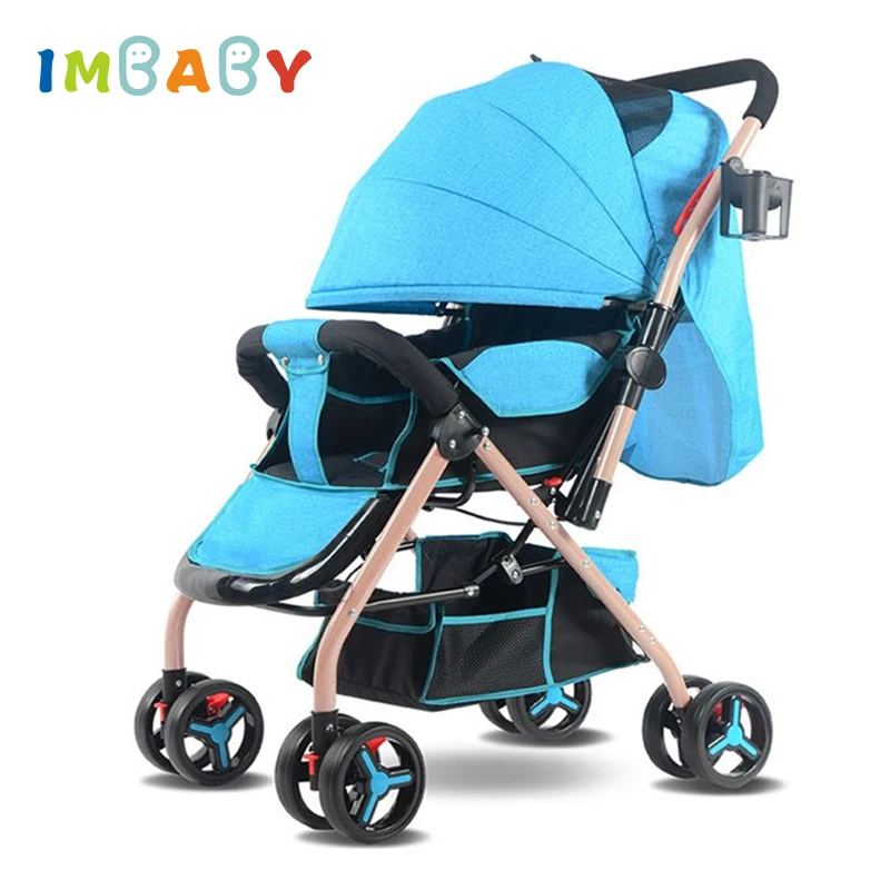 

IMBABY Foldable Baby Carriages High Landscape Baby Stroller Lightweight Baby Pram For Newborn Baby Pushchair For Children Travel
