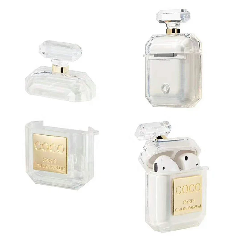 Fashion Perfume bottle Silicone Case For Airpods Earphone protective cover Bluetooth Wireless Earphone Charging Box case bags  (10)