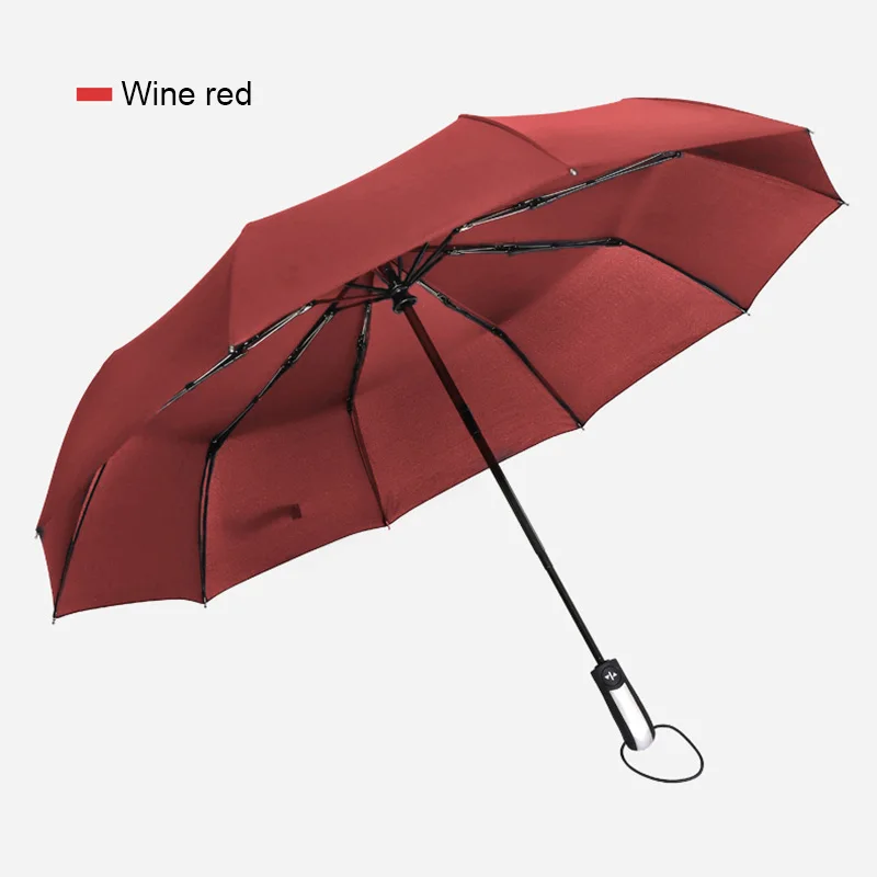 Wind Resistant Folding Automatic Umbrella Rain Big Rain Parasol