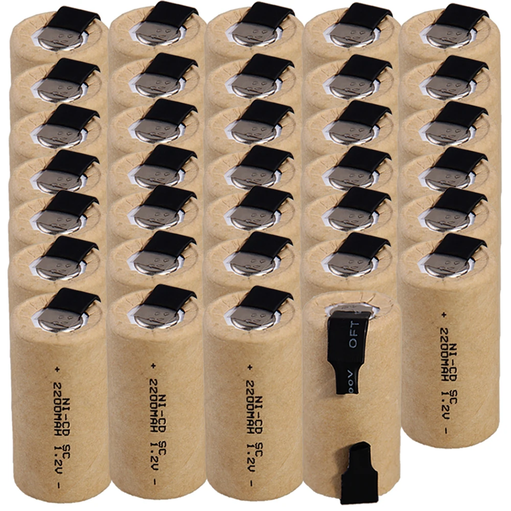 

Lowest price 34 piece SC battery 1.2v batteries rechargeable 2200mAh nicd battery for power tools