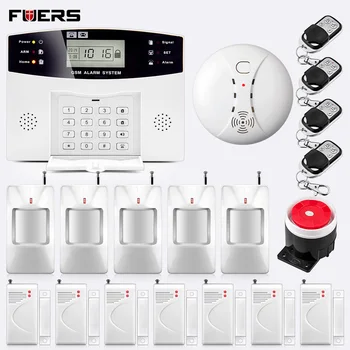 

FUERS DP500 Auto Arm Disarm Wireless GSM Home Security Surveillance Protection APP Remote Control SMS Call Push Alarm System Kit