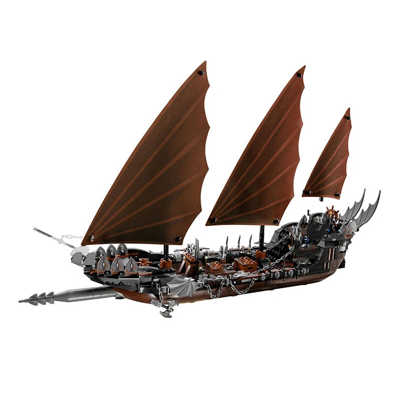 

Compatible Legoe 79008 model 16018 806pcs lord of rings Series Ghost Pirate Ship Set building blocks bricks toy for children